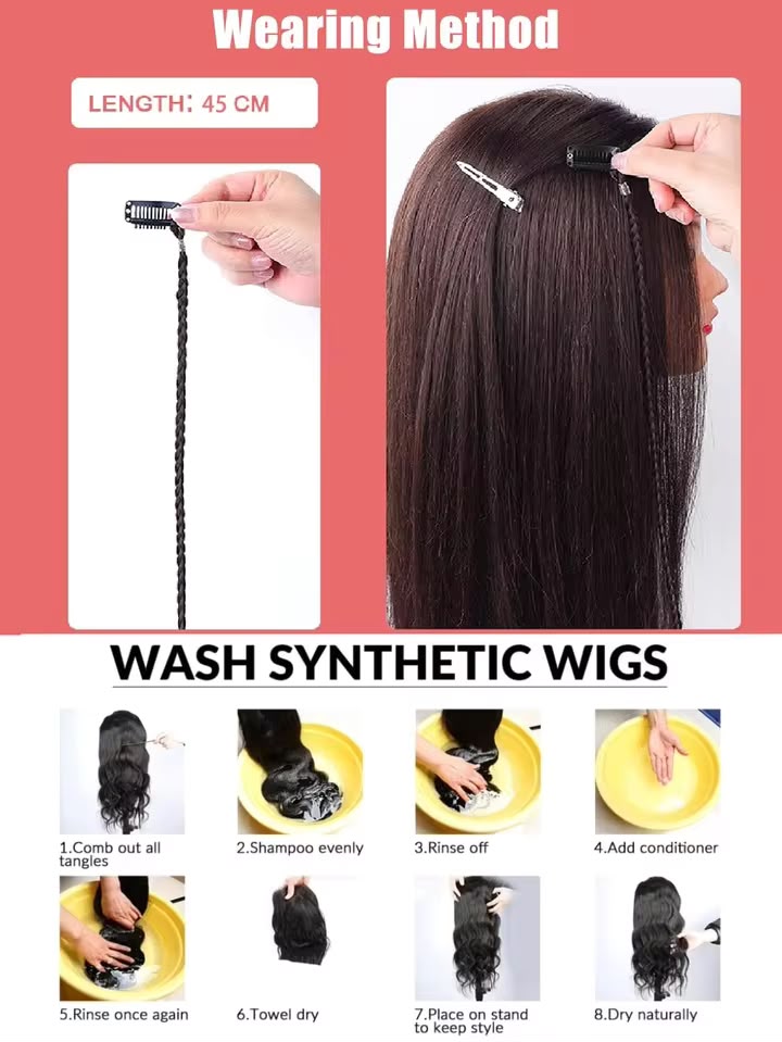 Braided Hair Extension – Ready-to-Wear Hair Braid Strands – Suitable for Kids & Adults - Image 8