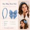 Sky Blue Bow Dot