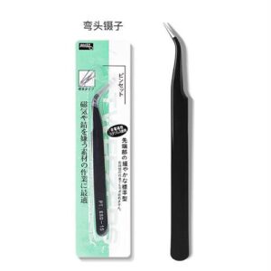 Professional Curved Precision Tweezers – Anti-Static Stainless Steel