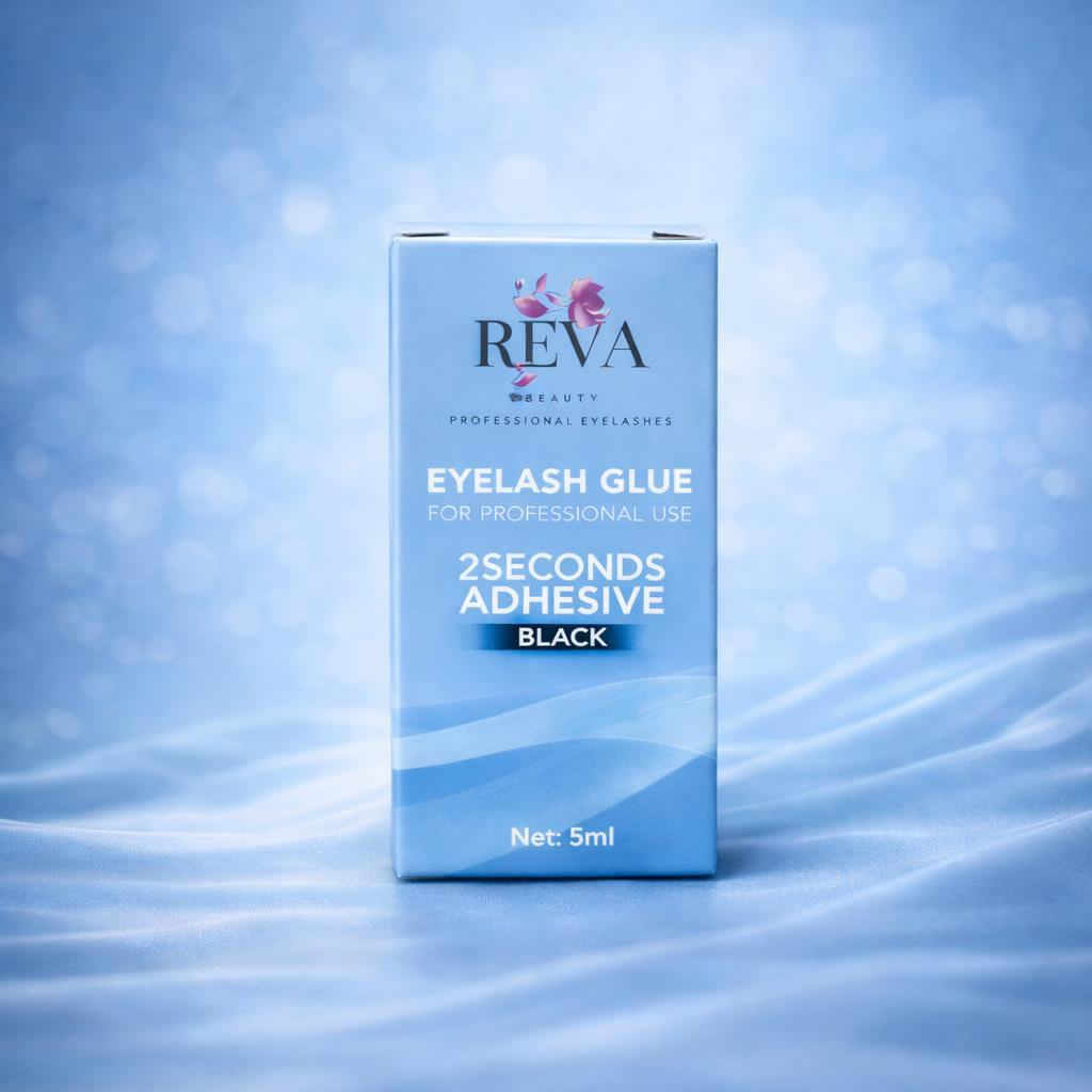 REVA Eyelash Glue – 2 Seconds Adhesive Black (5ml)