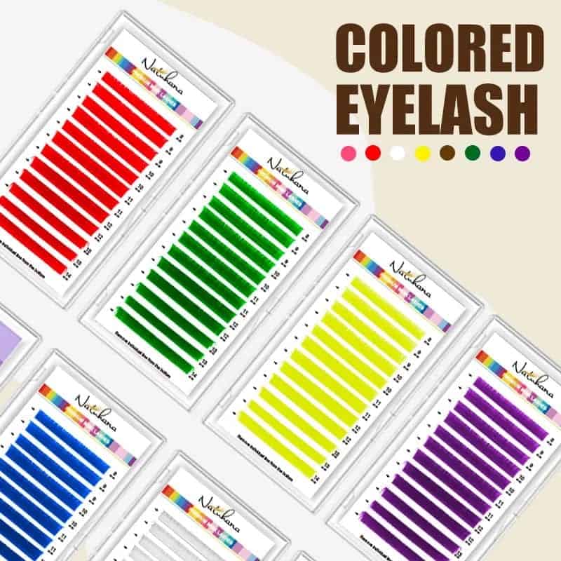 Neon Professional Colored Eyelash Extensions – 0.10 Thickness | Mixed Lengths 8–14mm