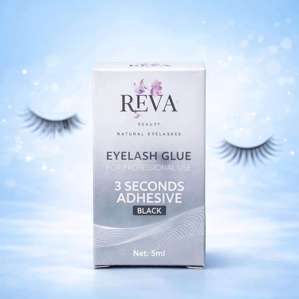 REVA Eyelash Glue – 3 Seconds Adhesive Black (5ml)