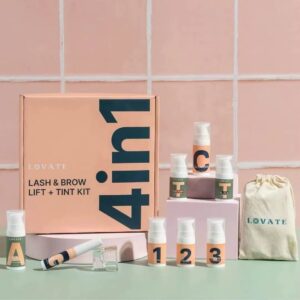 مجموعة رفع وتلوين الرموش والحواجب الاحترافية 4 في 1 (Lash & Brow Lift + Tint Kit)