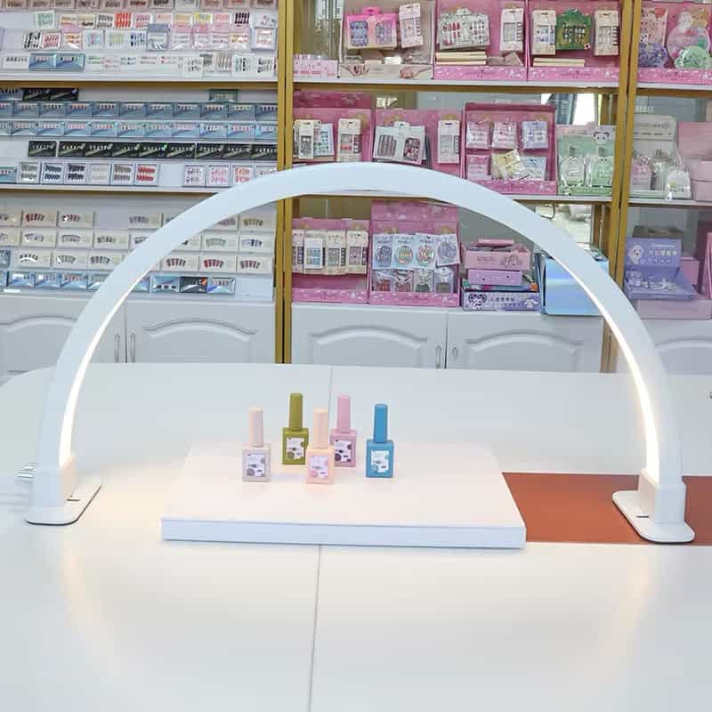 Luxury Crystal Arch LED Beauty Lamp – Professional Nail & Lash Salon Light