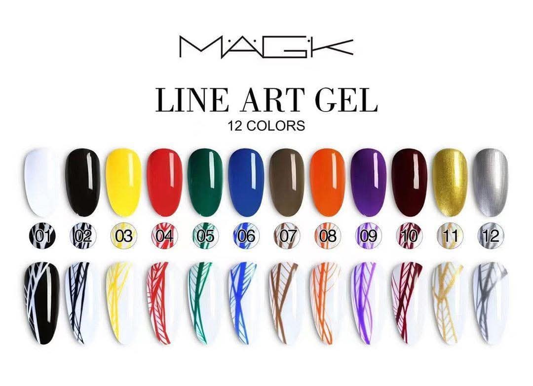Magic Line Art Gel – 10ml | 12 Colors
