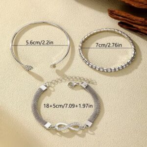Luxury 6-Piece Bracelet Set – Crystal Butterfly & Letter Design