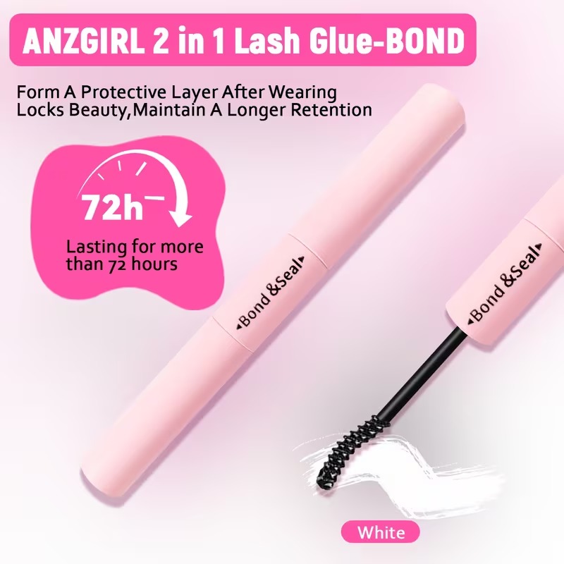 2-in-1 Eyelash Adhesive – Strong Cluster Lash Glue with Up to 72-Hour Hold