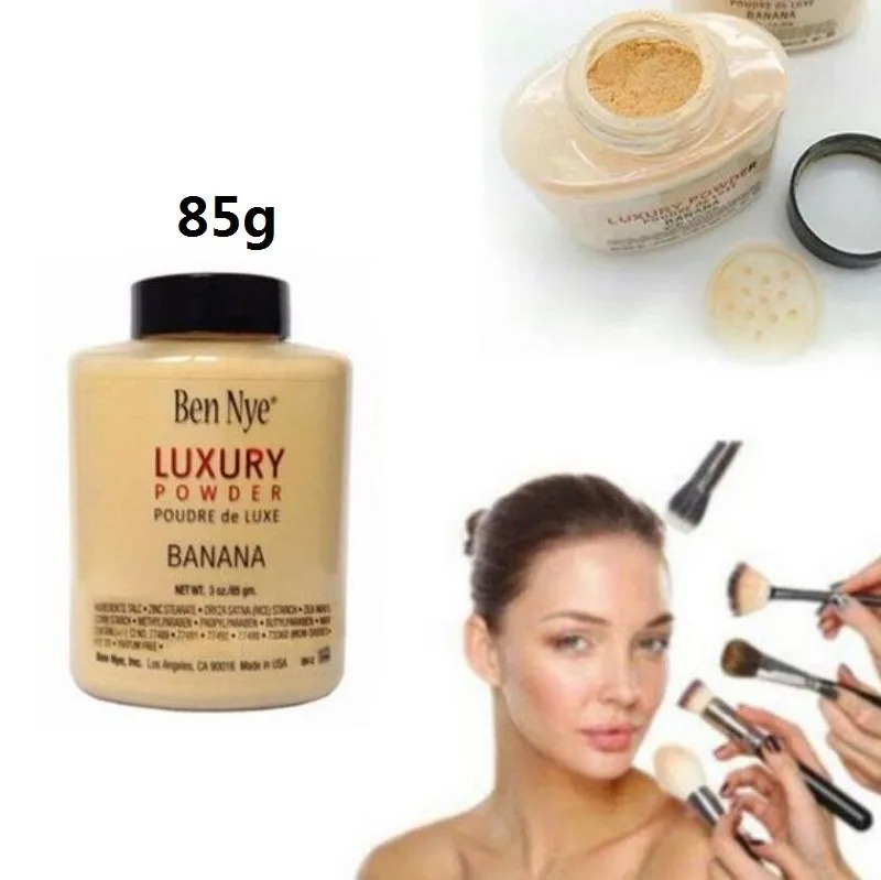 Ben Nye Banana Powder 85g / 3 oz – Loose Matte Finishing Powder for Brightening & Oil Control - Image 2