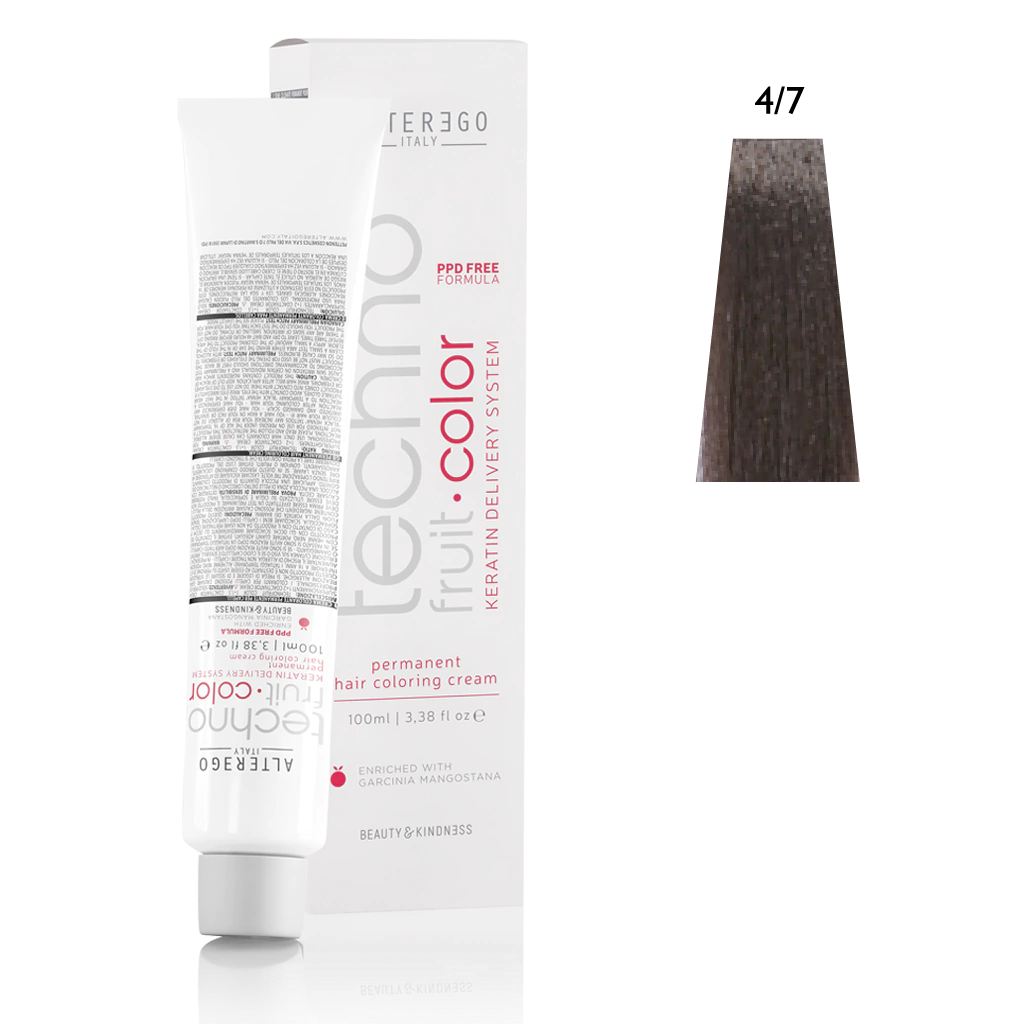 Hair Dye TECNOFRUIT COLOR 4/7