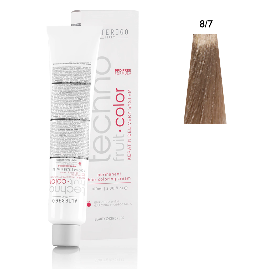 Hair Dye TECNOFRUIT COLOR 8/7