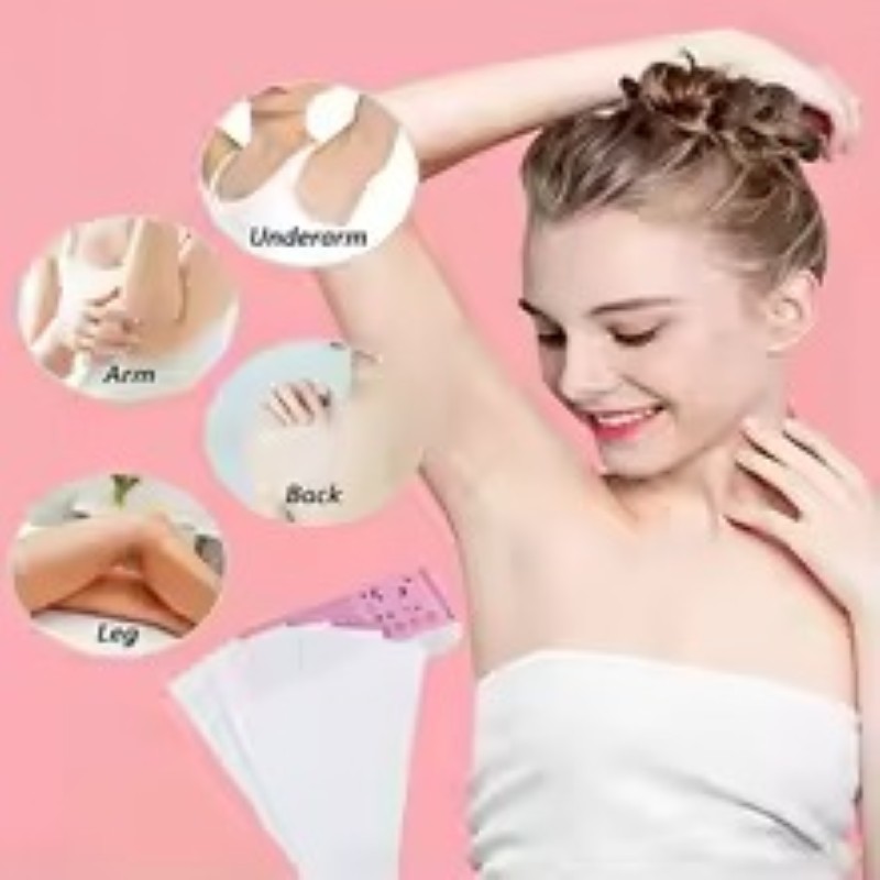 100 قطعة من ورق الشمع لإزالة الشعر للنساء والرجال لفة ورق شمع غير منسوج لإزالة الشعر عالية الجودة
