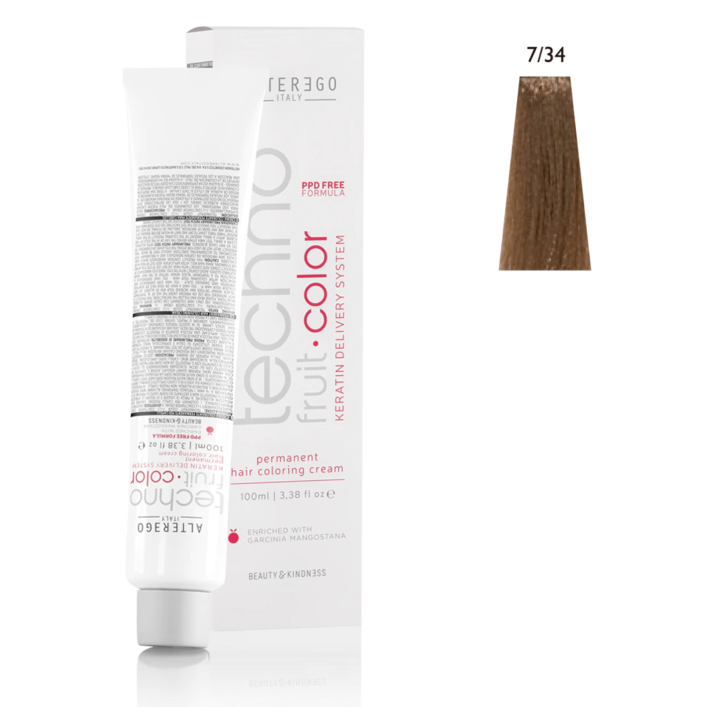 Hair Dye TECNOFRUIT COLOR 7/34