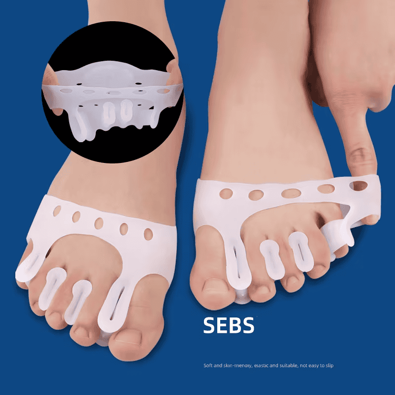 Silicone Gel Insoles Toe Separator Thumb Valgus Orthopaedic Protector Bunion Adjuster Hallux Guard Foot Care Cushion