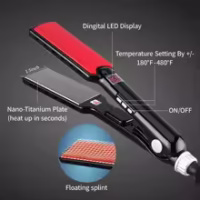 Professional Hair Straightener, Wide Plates Keratin Straightening Irons