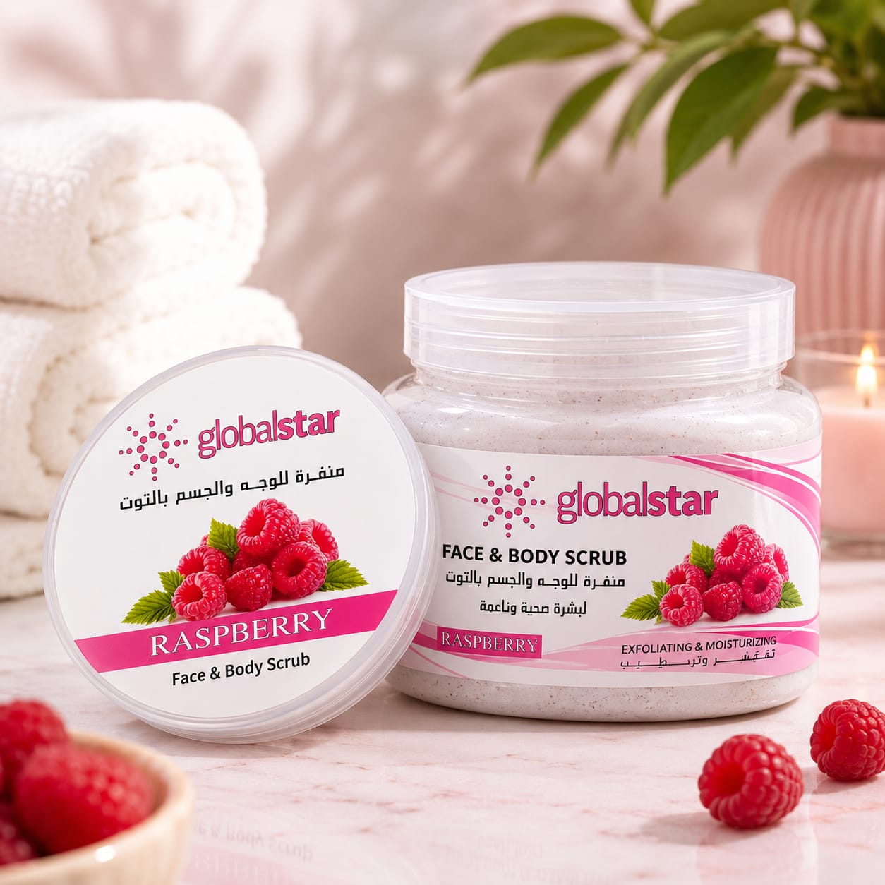 Globalstar Raspberry Face & Body Scrub