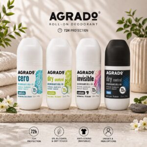 Agrado Roll-On Deodorant – 50 ml مزيل عرق "أغرادو" (Agrado) بنظام الكرة الدوارة (Roll-On) – 50 مل