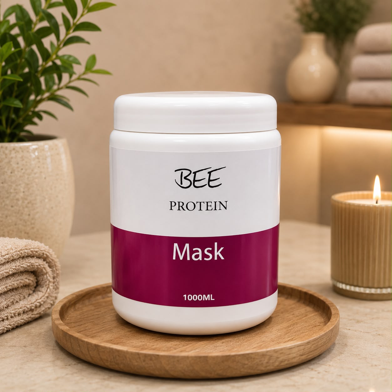 BEE Protein Hair Mask – 1000 ml قناع الشعر بالبروتين BEE – 1000 مل