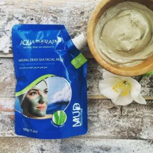 Aqua Therapy Natural Dead Sea Facial Mud Mask with Aloe Vera – 500 g قناع طين الوجه الطبيعي من البحر الميت مع الألوة فيرا من "أكوا ثيرابي" – 500 جم