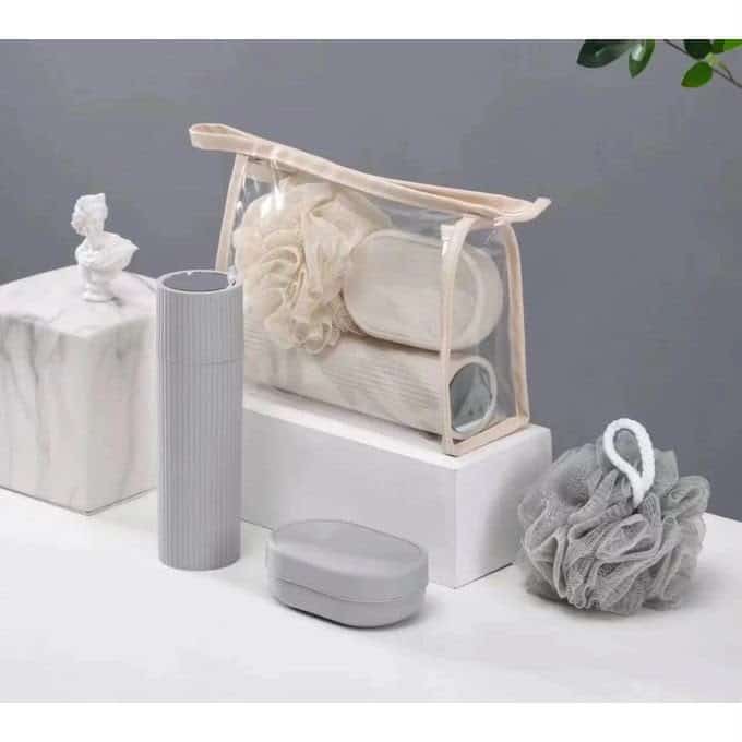 Primeline Water Color 5-Piece Travel Shower Set