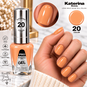 مناكير بلمعة الجل Katerina Beauty Miracle Gel - رقم 20 برتقالي خوخي