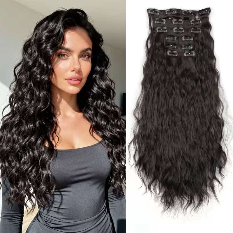 5-Piece Heat-Resistant Hair Extension Set