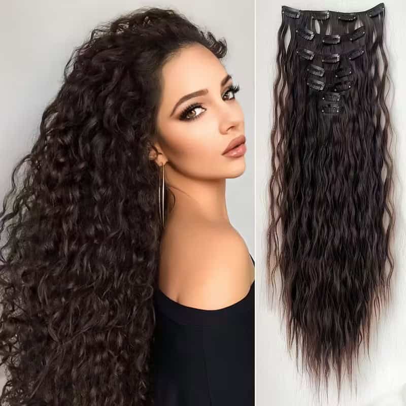 5-Piece Heat-Resistant Hair Extension Set