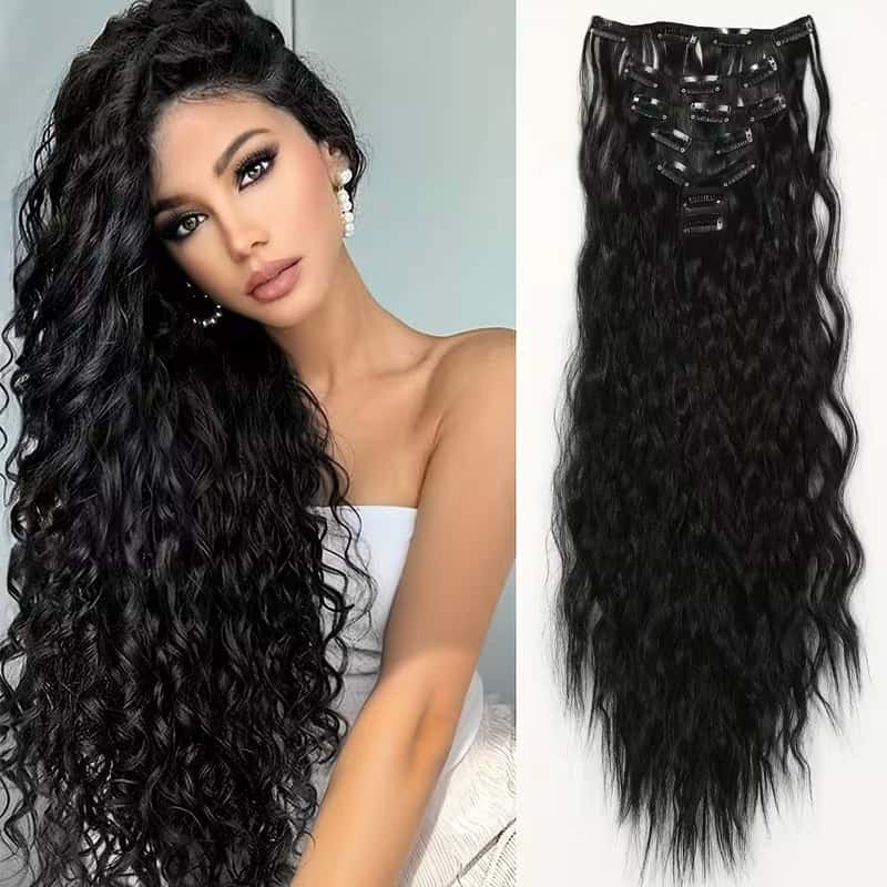 5-Piece Heat-Resistant Hair Extension Set