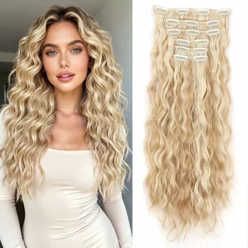 5-Piece Heat-Resistant Hair Extension Set