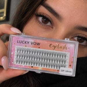 رموش خصل 14 ملم 10P بعلبة شفافة Lucky Vow