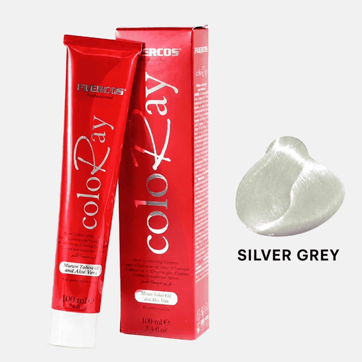 ColoRay Hair Dye Cream - Silver Grey