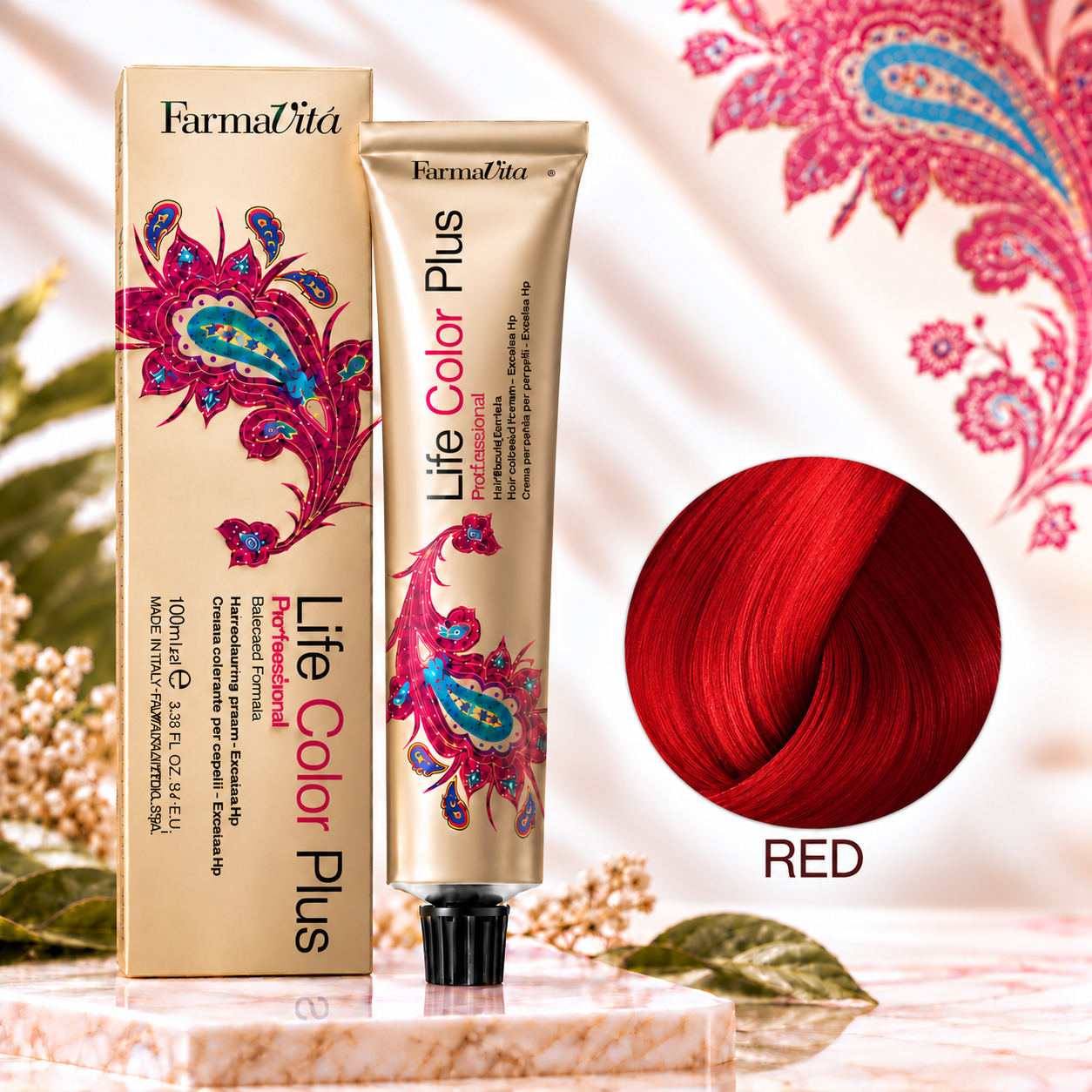 صبغة شعر فارمافيتا لايف كلر بلس ١٠٠مل - Red