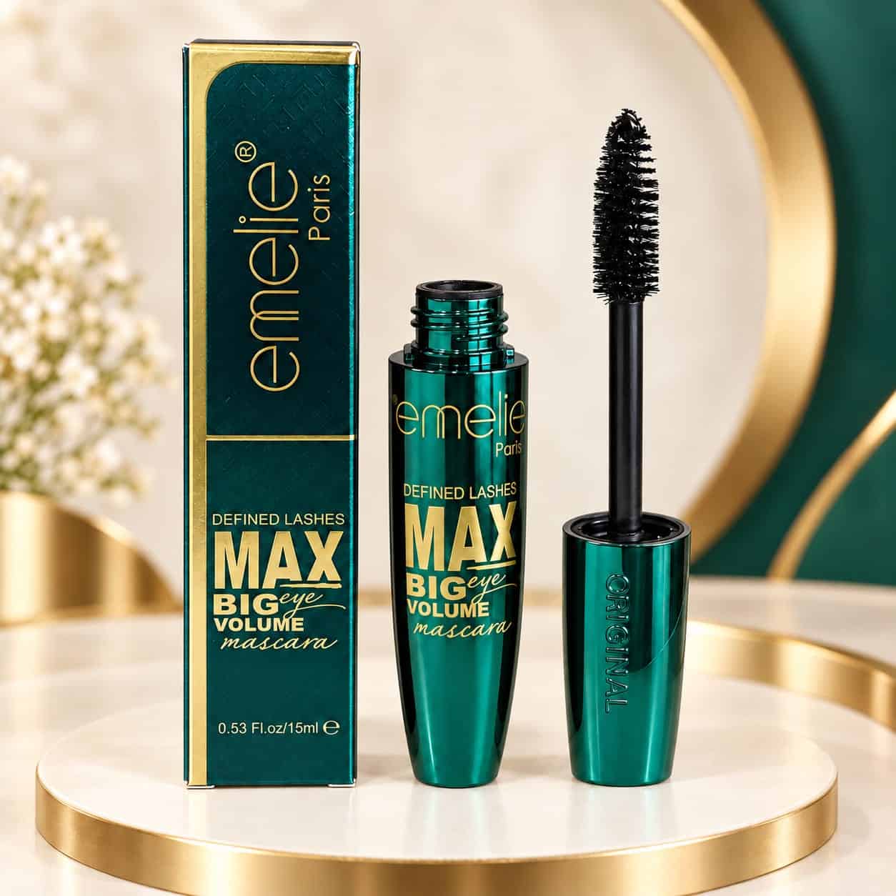 Emelie Paris Max Big Eye Volume Mascara – ماسكارا تكثيف وتحديد الرموش 15 مل