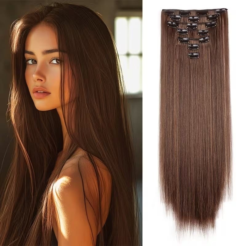 5-Piece Heat-Resistant Hair Extension Set