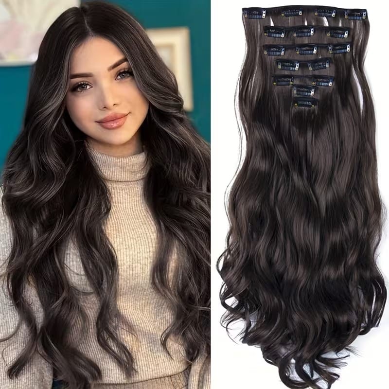 5-Piece Heat-Resistant Hair Extension Set