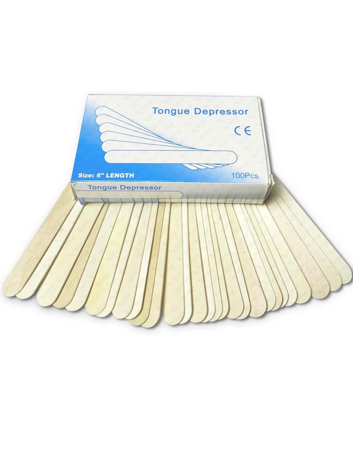 100 Wooden Wax Applicator Sticks