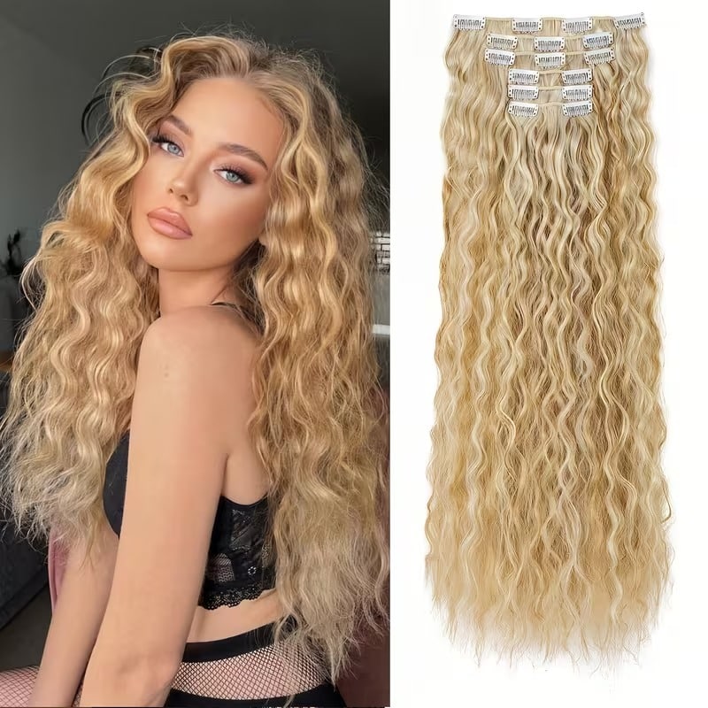 5-Piece Heat-Resistant Hair Extension Set