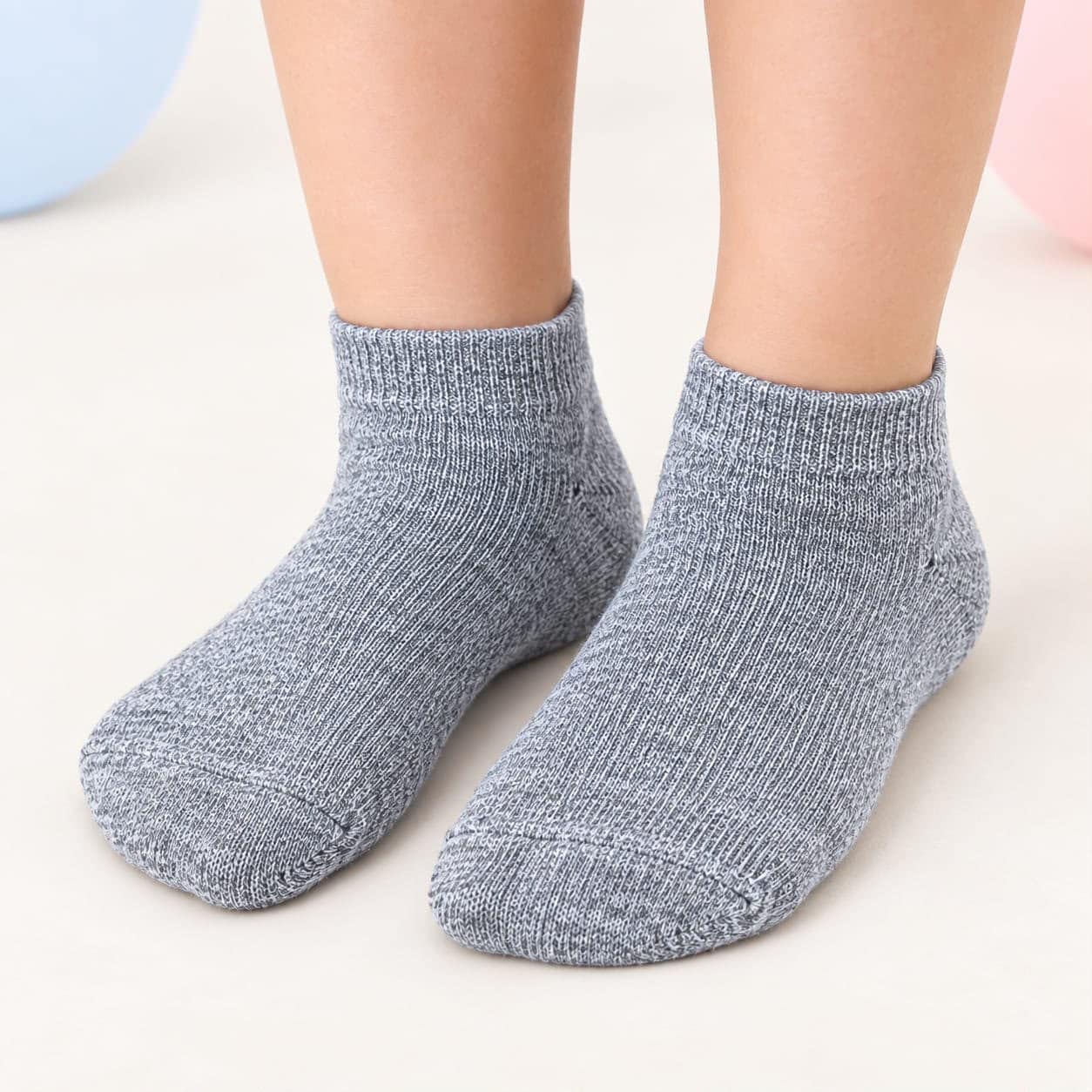 Melange Short Socks – Gray