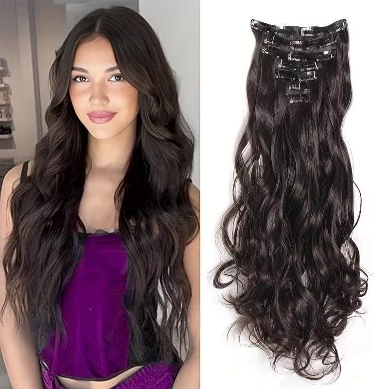 5-Piece Heat-Resistant Hair Extension Set