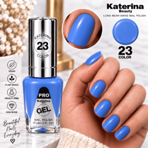 مناكير بلمعة الجل Katerina Beauty Miracle Gel - رقم 23 أزرق