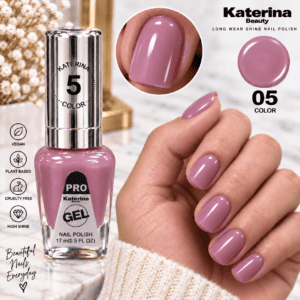 مناكير بلمعة الجل Katerina Beauty Miracle Gel - رقم 05 موف وردي