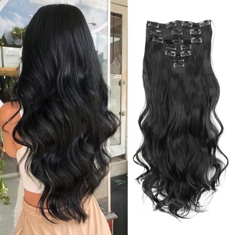 5-Piece Heat-Resistant Hair Extension Set