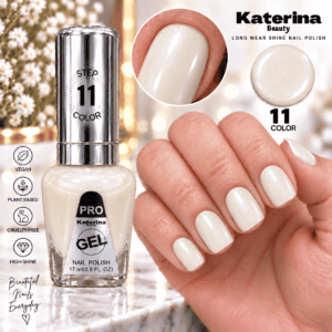 مناكير بلمعة الجل Katerina Beauty Miracle Gel - رقم 11 أبيض لؤلؤي