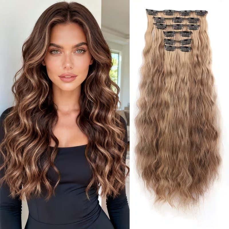 5-Piece Heat-Resistant Hair Extension Set