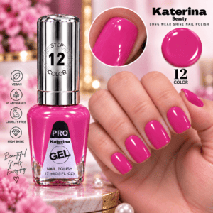 مناكير بلمعة الجل Katerina Beauty Miracle Gel - رقم 12 ماجنتا