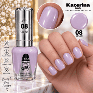 مناكير بلمعة الجل Katerina Beauty Miracle Gel - رقم 08 ليلكي فاتح