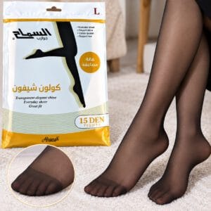 كولون شيفون نسائي السماح 15 DEN – أسود