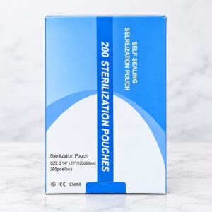 أكياس تعقيم الأدوات ذاتية الإغلاق – 200 كيس – 13.5 × 26 سم