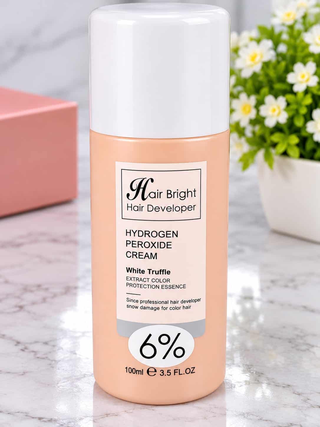 أوكسجين كريم للشعر Hair Bright بتركيز 6% – مع خلاصة الكمأة البيضاء