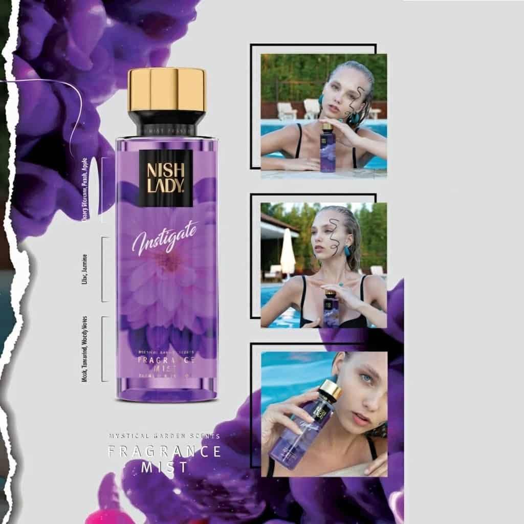 عطر نيش ليدي إنستيغيت البنفسجي – NISH LADY Instigate Fragrance Mist