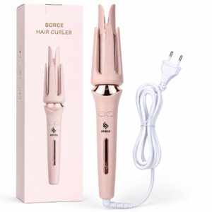 جهاز تجعيد الشعر بورسي BORCE Hair Curler – لون وردي